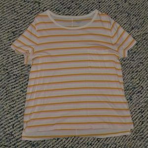 Striped Pocket Boyfriend Tee